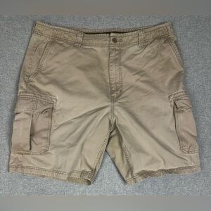VTG Gap‎ Y2K Cargo Shorts Mens 38 Khaki Tan 9” Baggy Grunge 90s Cotton Relaxed